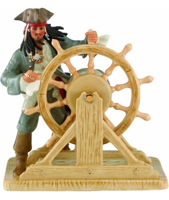 Lenox Disney Captain Jack Sparrow Pirates Of The Caribbean Steering Boat 