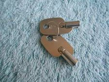 NEW SET OF 2 SMALL BARREL TYPE KEYS #15