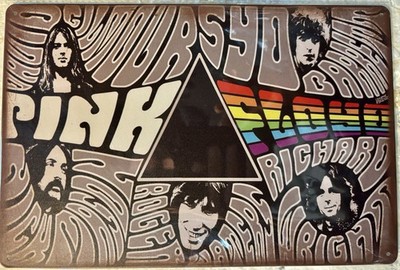 TIN SIGN 8x12 Pink Floyd Rock Roll Band Heavy Metal Roger Waters Dark Moon DD18