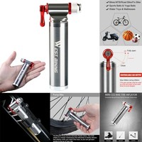 Mini Mtb Fahrrad Pumpe Aluminium CO2 Reifen Inflator Hand Luftpumpe ReifenfüLler