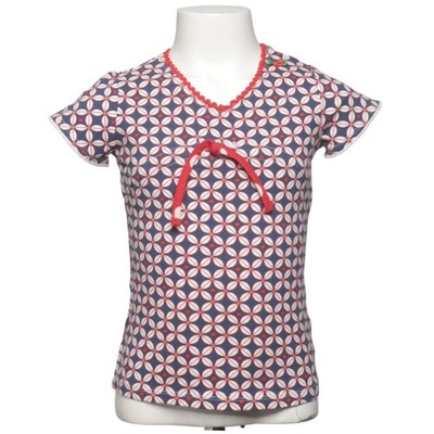 Mim-Pi, Top, Größe: 110, Blau/Weiß/Rot, Baumwolle/Elasthan, Print, Mädchen #2HJ
