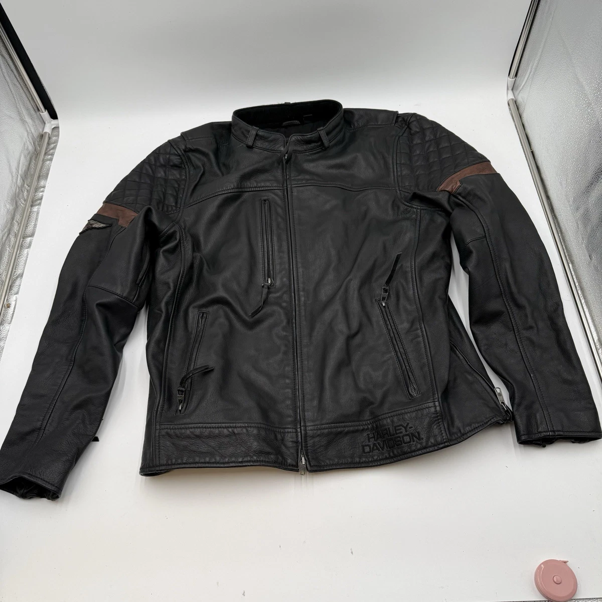 Harley-Davidson Coat Leather Outer Shell Coats, Jackets & Vests