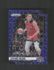 2024 Panini Prizm WNBA 34 Stefanie Dolson Blue Velocity Prizms