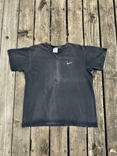 Vintage Nike Essential T Shirt Men’s Large Black Made In USA Faded Distressed