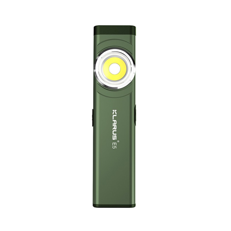 Lampe rechargeable E5 double source 470 lumens vert olive