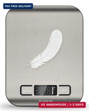 Food Scale, 11lb Digital Kitchen Scale with 6 Units LCD Display and Tare Functio