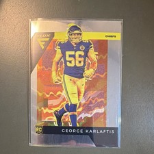Panini Chronicles Flux Rookie George Karlaftis FX-17 Chiefs Football Card