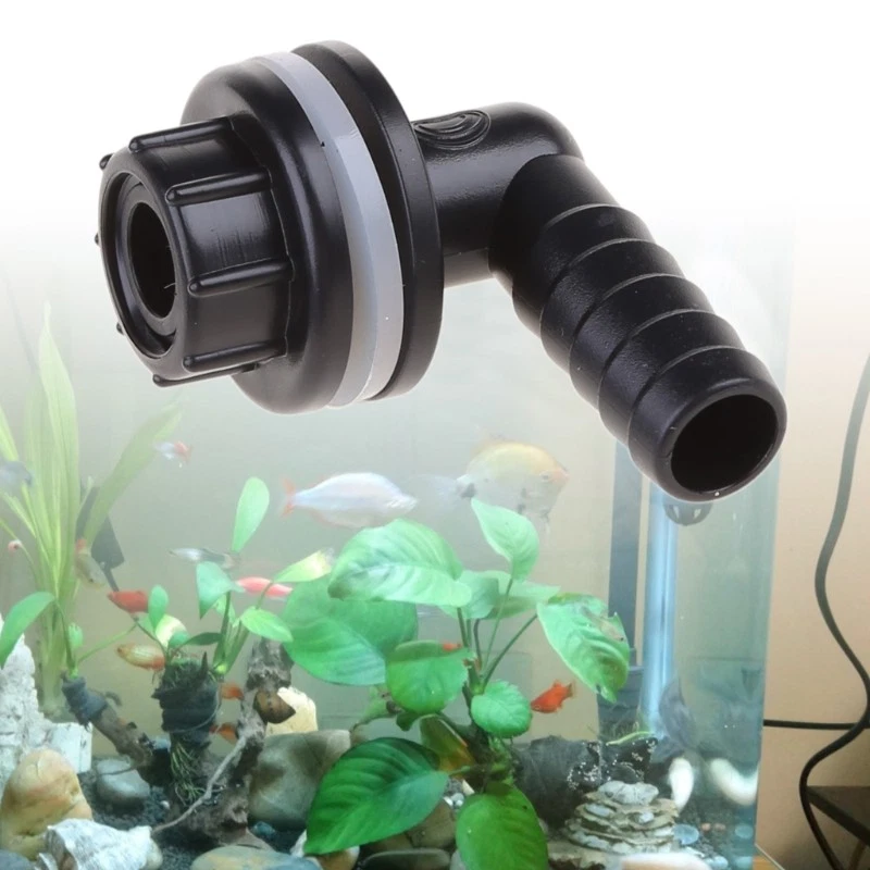 Water Pipe Fitting with Silicone Seal Gasket Small for Tank Connector Plastic