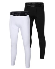 2 Pack Boys Compression Leggings,Athletic Tights Basketball Compression Pants...