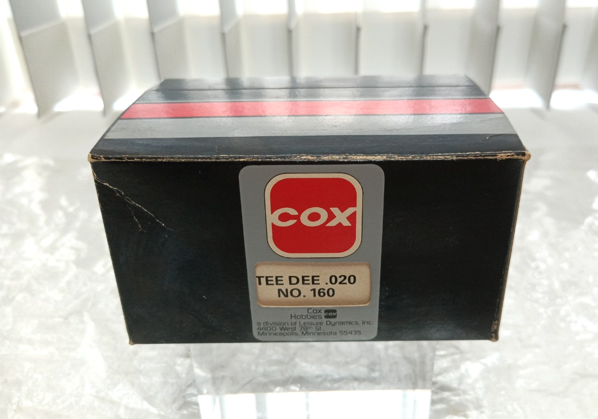 COX TEE DEE .020 No.160 Airplane Engine New in Box & Manual