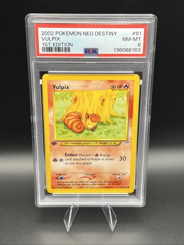 Vulpix (1st Edition) graded PSA 8 for sale on eBay
