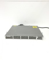 CISCO Catalyst 3850 WS-C3850-48F-S 48 Ports POE Network Switch w/C3850 NM-4-1G