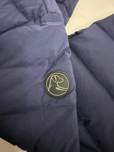 Rhoback Glide Down Jacket Men’s Medium Fleet Navy Blue Puffer Coat EUC Golf image 6