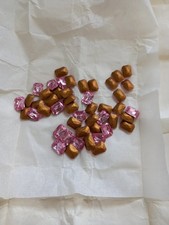 Preciosa TTC 14x10mm Light Rose Octagon Glass Stones. Foiled. Unused.  48pc