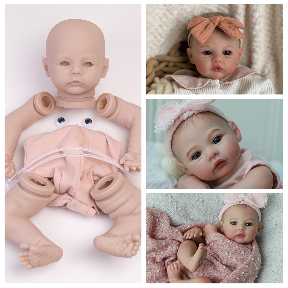 Kits Diy Unpainted Realistic Vinyl Silicone Newborn Doll Gift