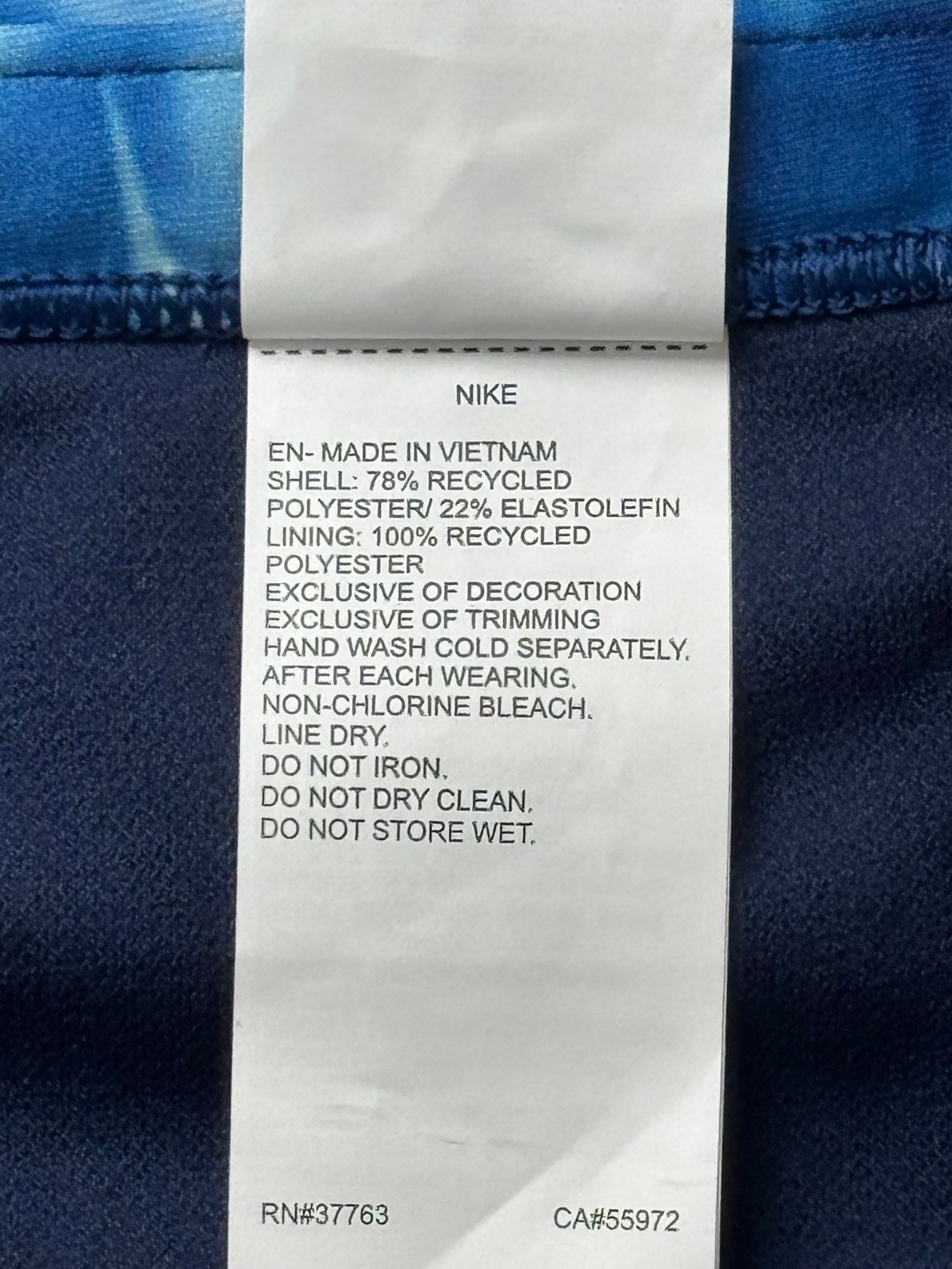 NWT-NIKE® Hydrastrong Men’s Sz 30 Underwater Print squarecut race swimsuit trunk thumbnail 11