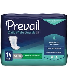 Prevail Incontinent Pad 12.5" L Contoured 71 14 Ct