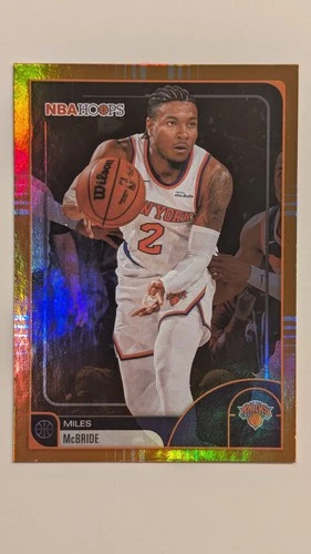 2025-26 Topps NBA Hoops - Miles McBride #137 Orange Hoops Parallel - Knicks