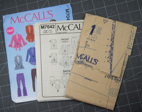 McCall's Sewing Pattern #M7042 Girls Plus Vest Cardigns Leggings Size 7 - 14 - Picture 2 of 3