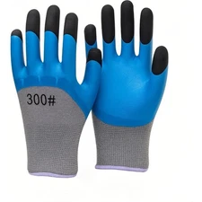 Breathable Rubber Coated Gardening Work Gloves Safety Outdoor Planting Gloves