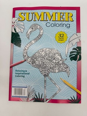 Summer Coloring - 32 Vibrant Designs: Color Your Way To Calm Relaxing  Magazine 