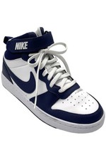 Nike Kid's Boy Court Borough Mid 2 Sneaker Navy/White