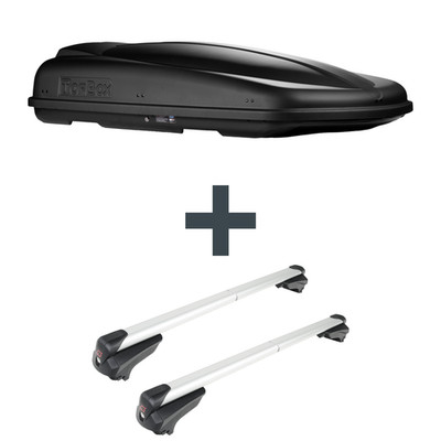 Dachbox Topbox TopBox 480 Duo + Dachträger G3 für Ford Tourneo Courier Typ V769