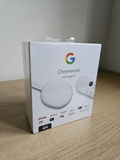 Google Chromecast 4th Gen 4K Streaming Device - Snow White - NEW & SEALED