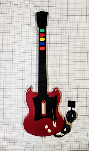 Lot De 4 Guitares Guitar Hero Red Octane Sans Fil PS3/PS2 - NON TESTÉ, Pour Pièces Détachées