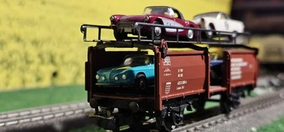 TOP ☆ MÄRKLIN H0 ☆ 4612 ☆ Autotransport Historische Sportwagen EV Mannheim  OVP  - Bild 1 von 4