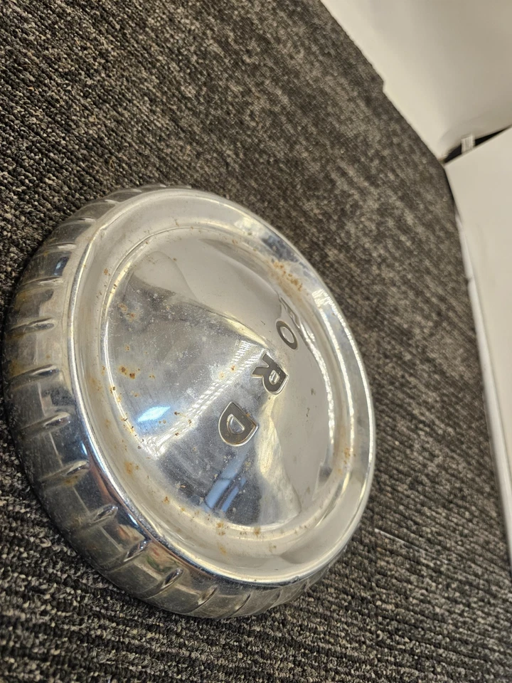 (QTY 2) Falcon Dog Dish Hub Cap Center Hub Cap For 50's 1960s Vintage Ford *USED - Image 4 of 4