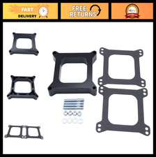 1 Tall Black Phenolic Carburetor Spacers For Holley 41504160 4bbl Sbc Bbc - Se 1 Tall Black Phenolic Carburetor Spacers For Holley 41504160 4bbl Sbc Bbc - Se