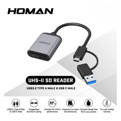 Lecteur De Carte HOMAN SDXC UHS II Et MICRO SD - Photo 1/4