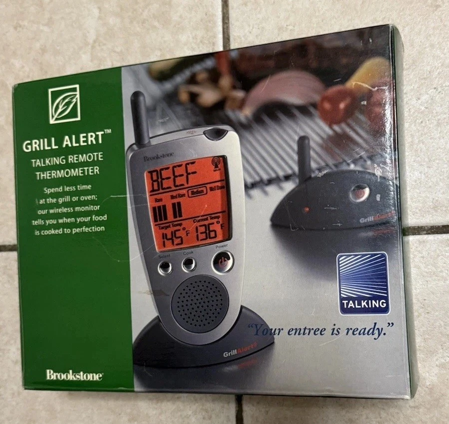 Brookstone Grill Alert Talking Remote Meat Thermometer Belt Clip Does Not Work