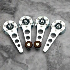 Window Crank Door Handle Set For 1949-66 Vw Beetle Chrome Wwood Knobs Rallye Window Crank Door Handle Set For 1949-66 Vw Beetle Chrome Wwood Knobs Rallye