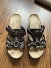LADIES BROWN NATURAL REFLECTIONS STRAPPY SLIGHT WEDGE SANDALS SHOES   SZ 11  W/O — photo 4