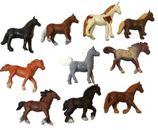 Safari Ltd Horse Animal Figure Toy Lot of 10 Mini Horses 2