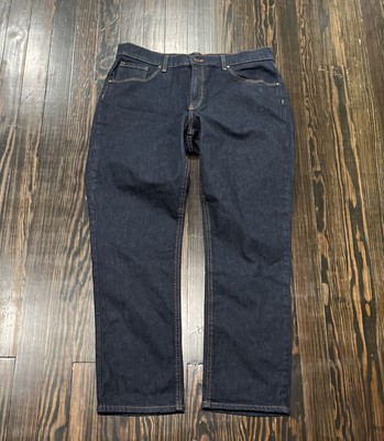 Mott & Bow Boyfriend Jeans Women s 32 x 28 Dark Blue Wash Cotton