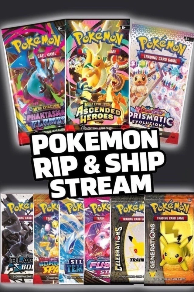 English Pokemon Late Night Rip & Ship!