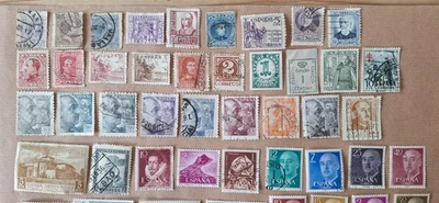 Spain postage stamps, 88 various spanish stamps, used, all different. - Image 1 of 3