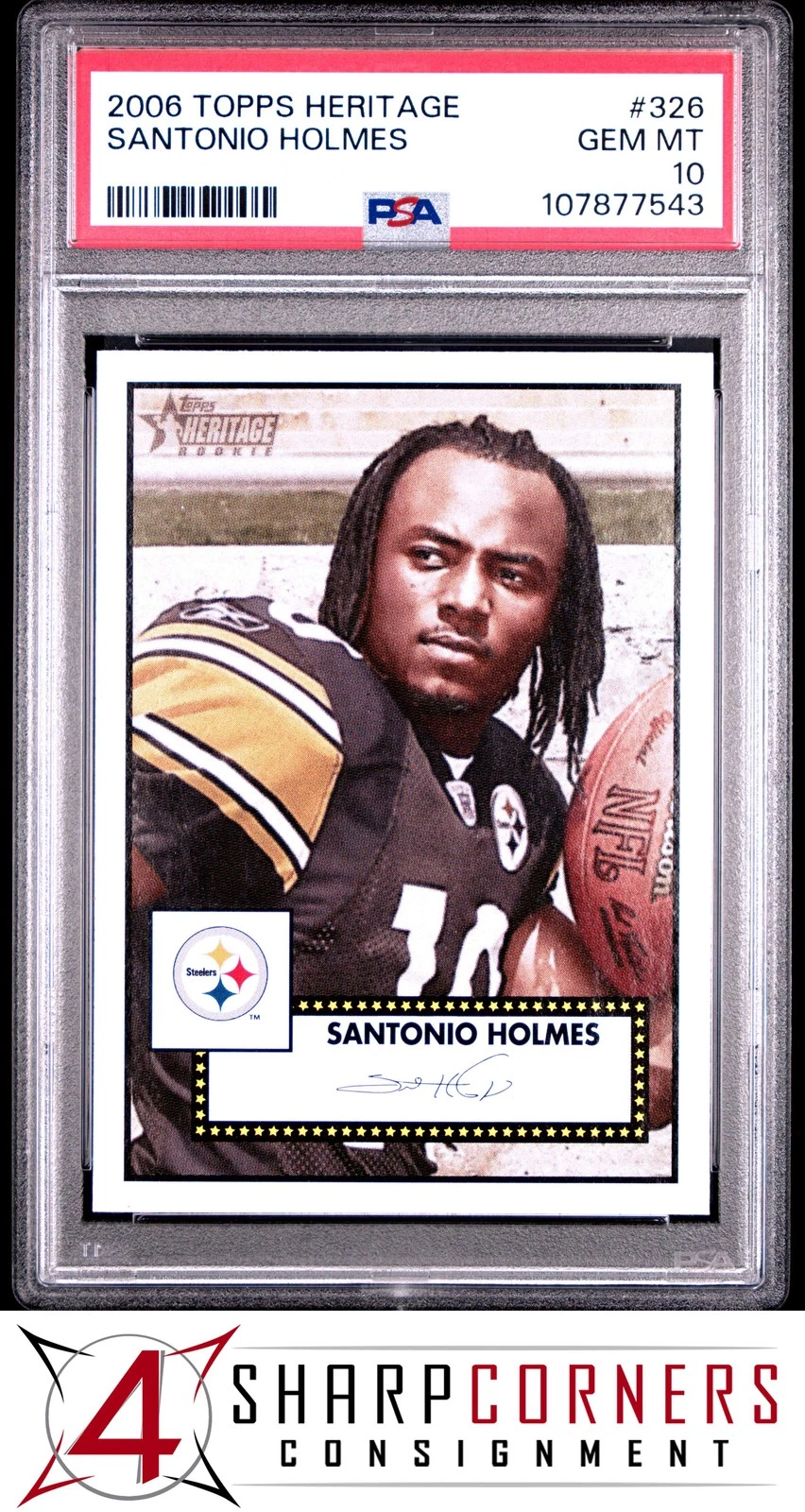 Santonio Holmes Topps Heritage #326 Base