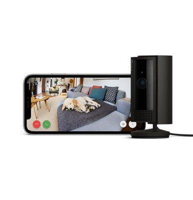 Ring Überwachungskamera Indoor Camera 1080P HD Schwarz Neu! Schneller Versand!