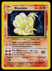 Ninetales 12/102 Base Set Holo Rare Unlimited Pokémon TCG 1999