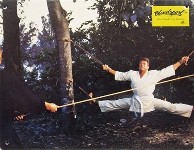 Bloodsport ORIGINAL schweizer Aushangfoto Jean Claude van Damme / Bolo Yeung