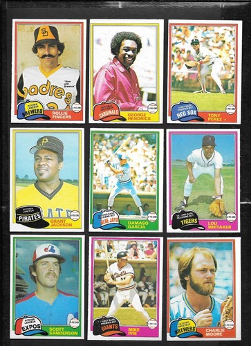 1981 OPC 81 O PEE CHEE TOPPS MLB BASEBALL CARD GRAY BACK 126-250 SEE LIST - Picture 208 of 247