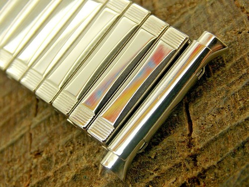 NOS Vintage Stainless Steel Expansion 17.5mm-21mm JB Champion Watch Band Unused