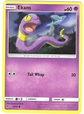 Pokemon HIDDEN FATES EKANS 26/68 NM/Mint PACK FRESH