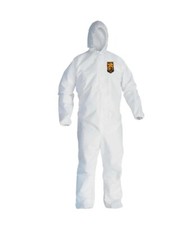 3 Pack KleenGuard A40 Elastic Cuff Ankle Hooded Booted Coveralls 3XL