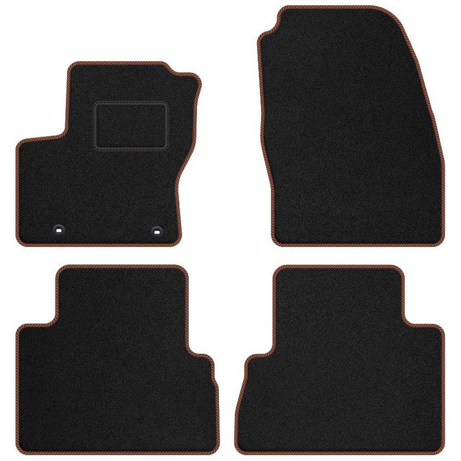 Tapis de sol velours STREAK haut de gamme pour Ford Grand C-MAX II