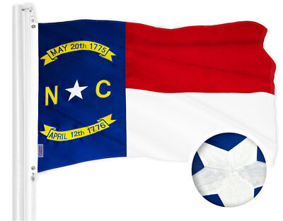 G128 North Carolina State Flag 2.5x4 Embroidered 300D Polyester